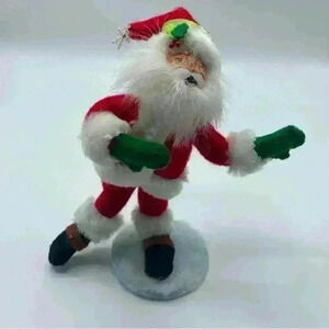 ANNALEE 6" SNOWFLAKE SKATING SANTA